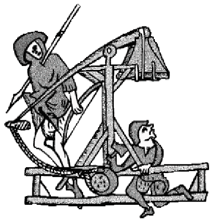 This page is positively dripping with trebuchet images, but you'll need to turn your graphics on..
