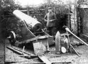 21-cm-Mörser im 1. Weltkrieg